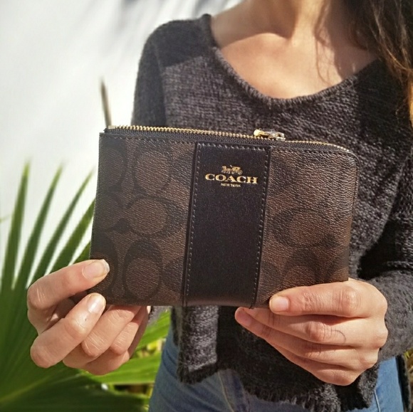 Coach Handbags - Leather Coach Wristlet/Wallet - brand new